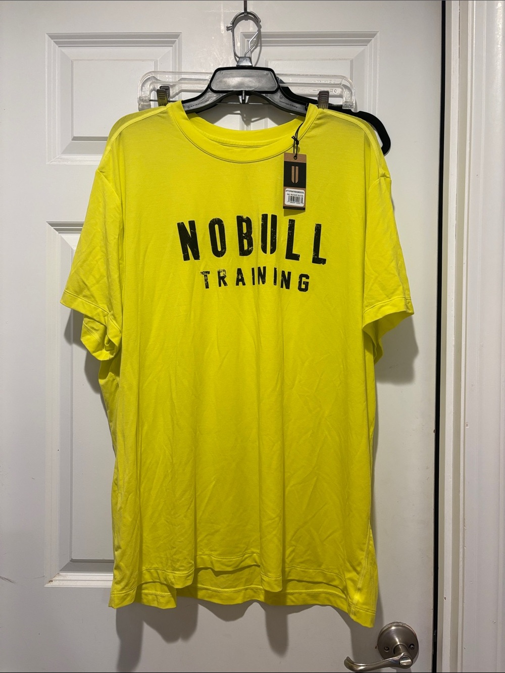 NOBULL Neon Yellow Training Tee with Black Logo
